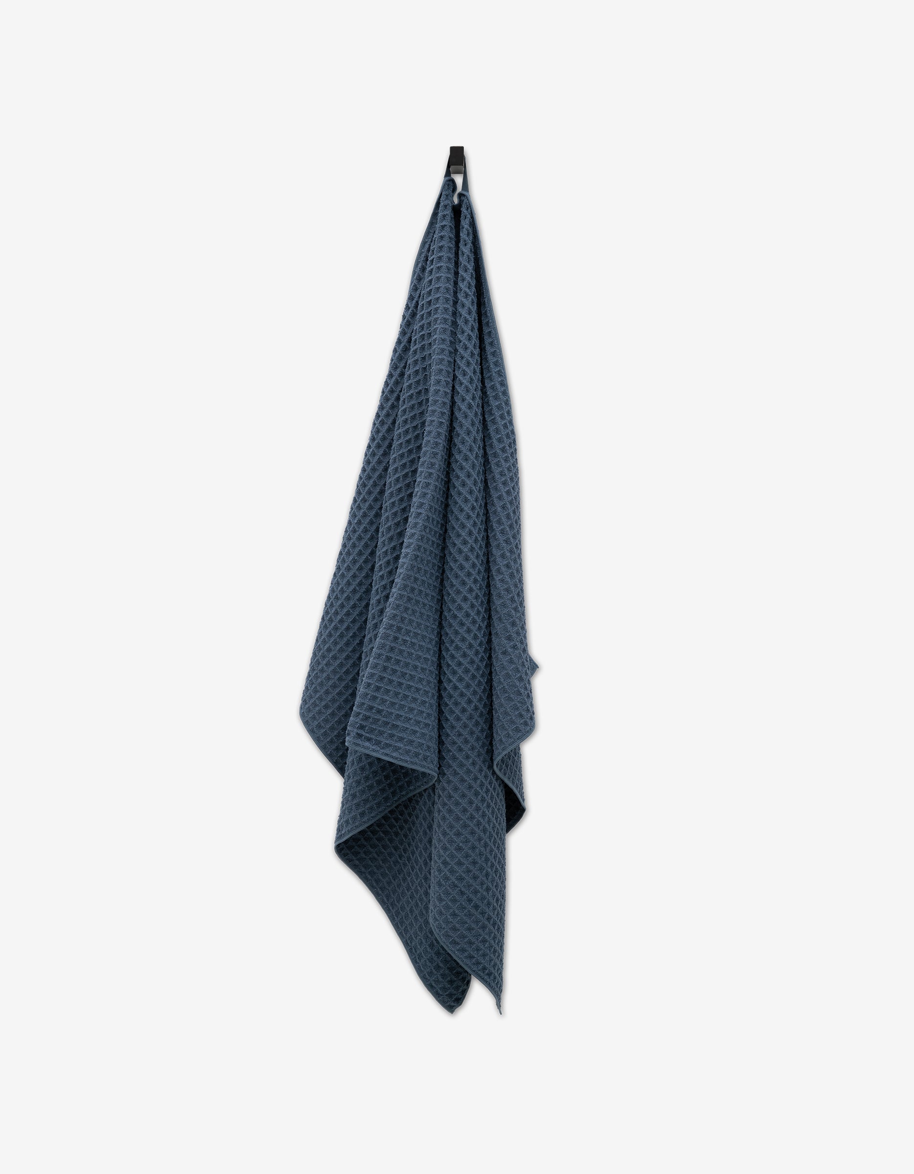 Midnight Blue Waffle Bath Towel | Geometry – GEOMETRY