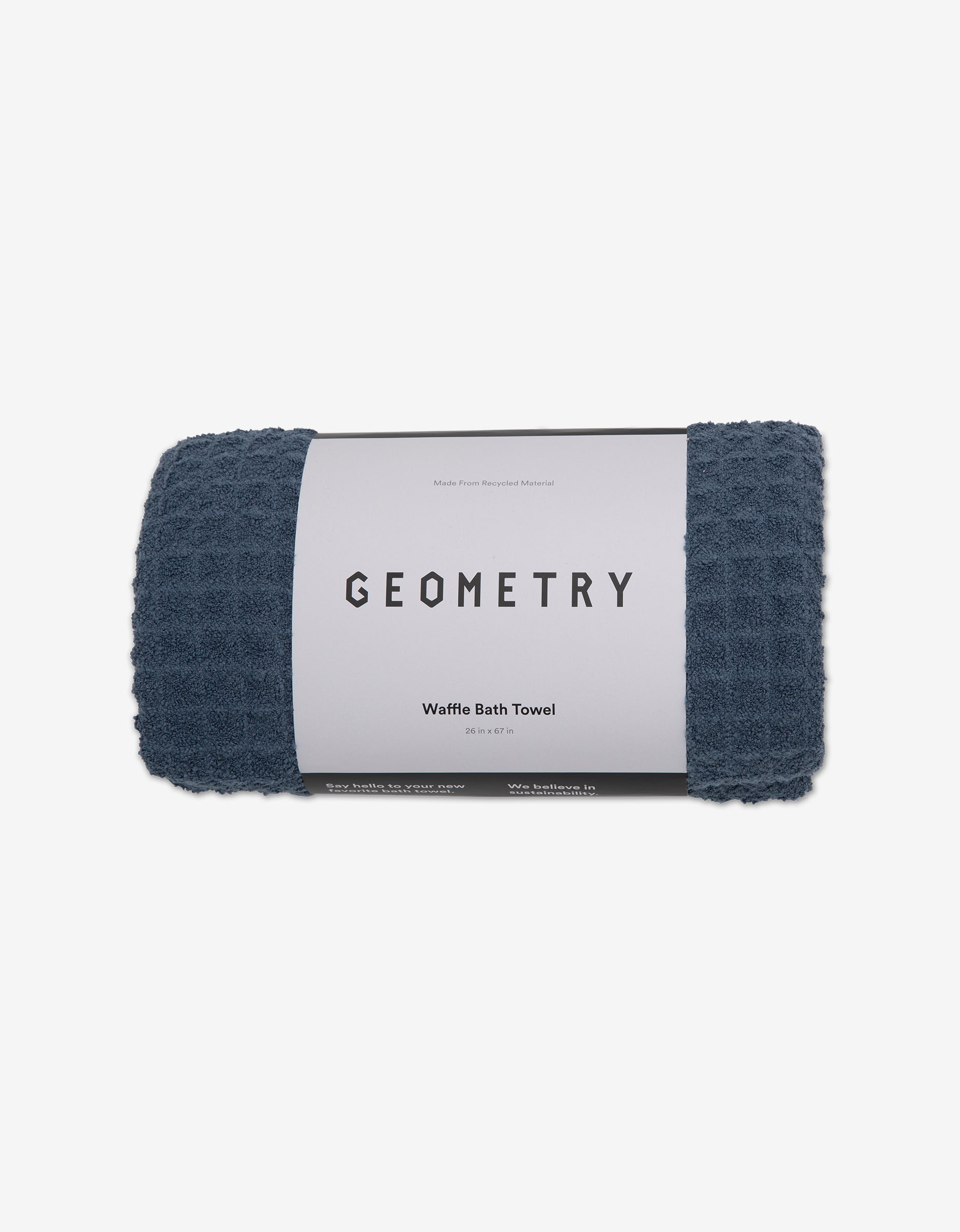 Midnight Blue Waffle Bath Towel | Geometry – GEOMETRY