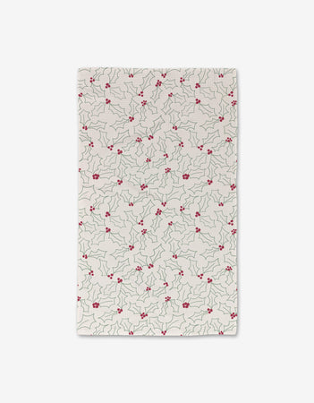 Merry Holly Geometry Luxe Hand Towel