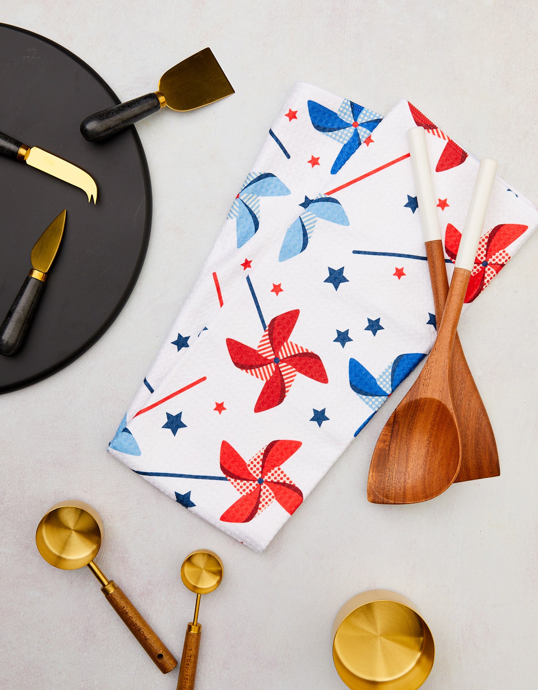 Kitchen Towel with Colorful Pinwheels