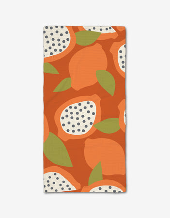 Dragon Fruit Frolic Geometry Kitchen Bar Towel