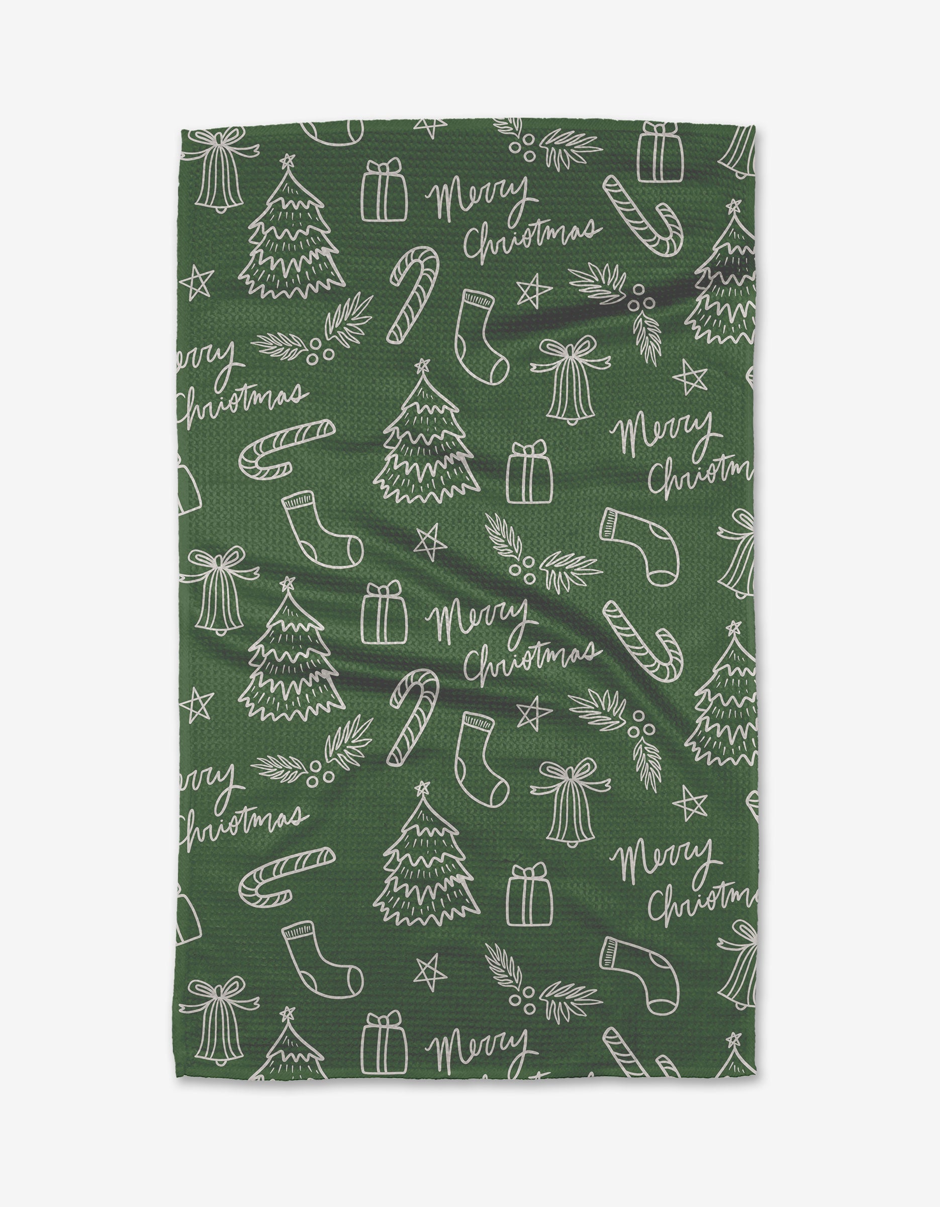 Green discount christmas towels